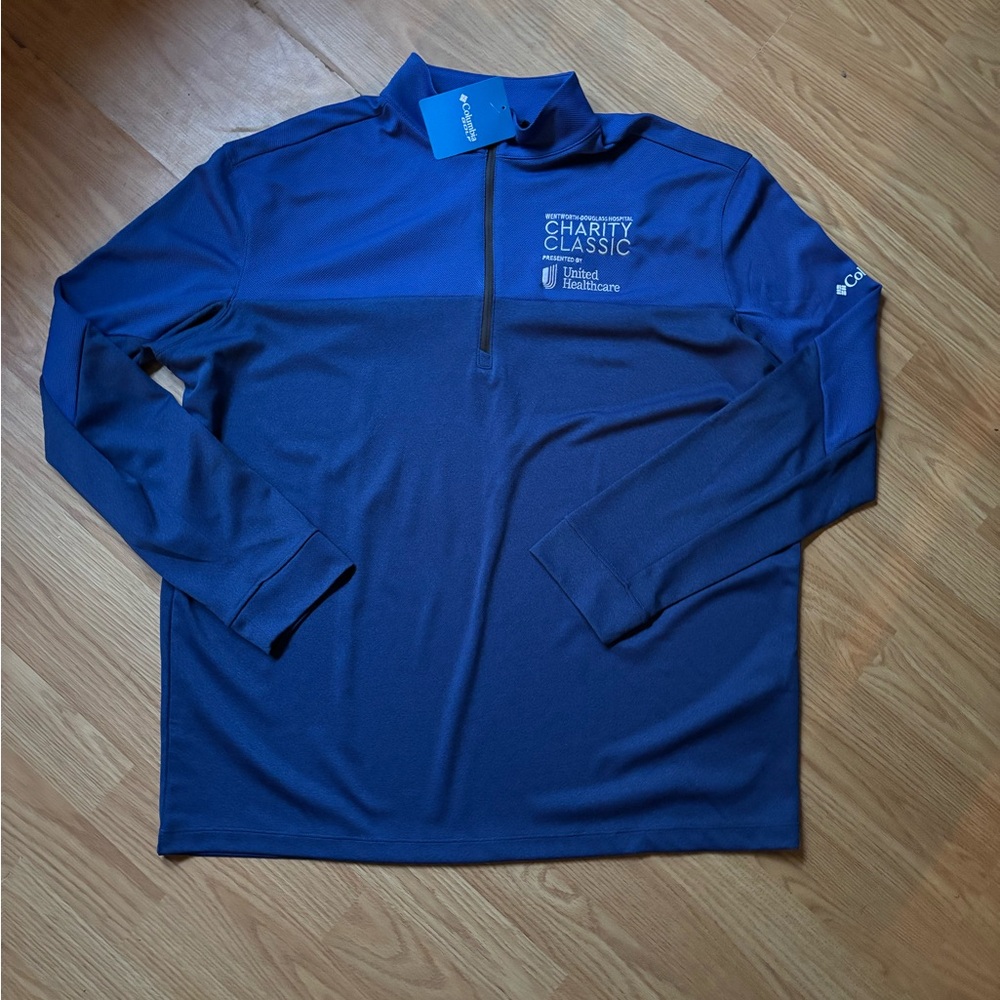 Columbia Navy Quarter-Zip Pullover